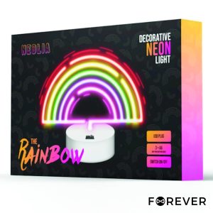Luz LED Neon Em Forma de Arco-Íris C/ Base - (NNE09)