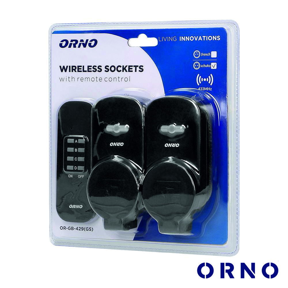 Conjunto 2 Tomadas Elétricas C/ Comando S/ Fios ORNO - Image 2