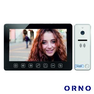 Vídeo Porteiro C/ Lcd 7" Cores LEDS Preto ORNO - (OR-VID-EX-1057/B)
