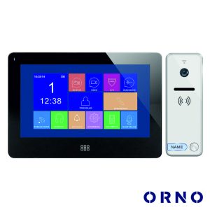 Vídeo Porteiro C/ Lcd 7" Cores LEDS Preto ORNO - (OR-VID-EX-1060/B)