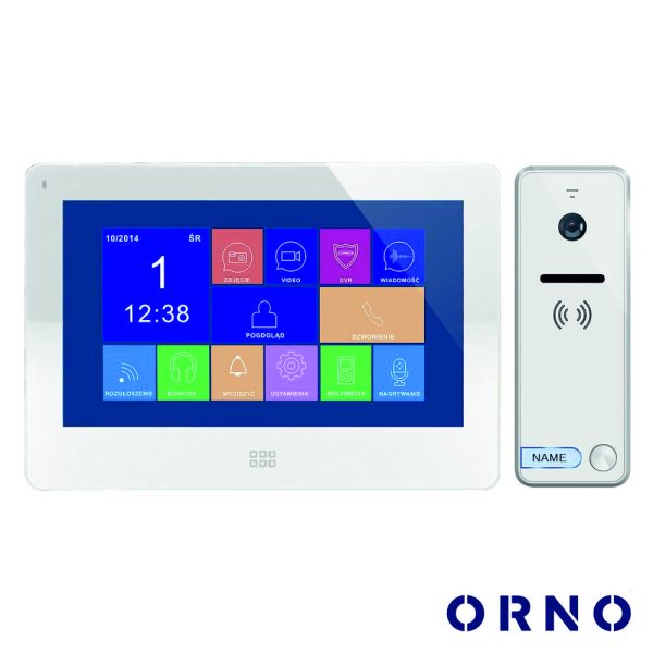 Vídeo Porteiro C/ Lcd 7" Cores LEDS Branco ORNO - (OR-VID-EX-1060/W)