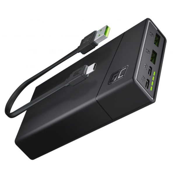 Powerbank 20000mAh C/ Ficha USB-C 18W PD GREEN CELL - (PBGC03)