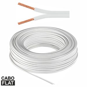 Cabo Coluna 2x1.50mm Branco Flat - (PCC150BF/25)