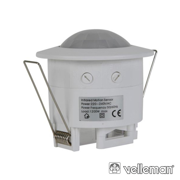 Detetor De Movimento Pir Ø45mm P/ Encastrar VELLEMAN - (PIR41)
