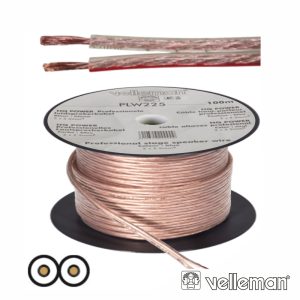 Cabo Coluna 2x1.50mm Transparente Paralelo VELLEMAN - (PLW215)