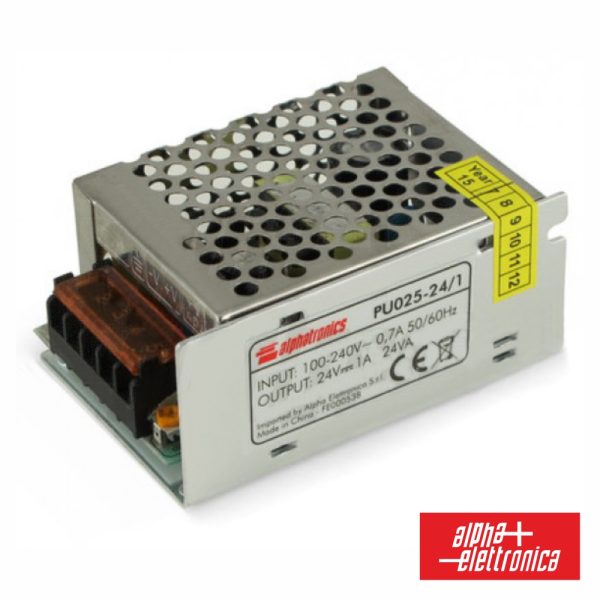 Fonte De Alimentação Industrial 24V 25W 1.1A Alpha - (PU025-24/1)