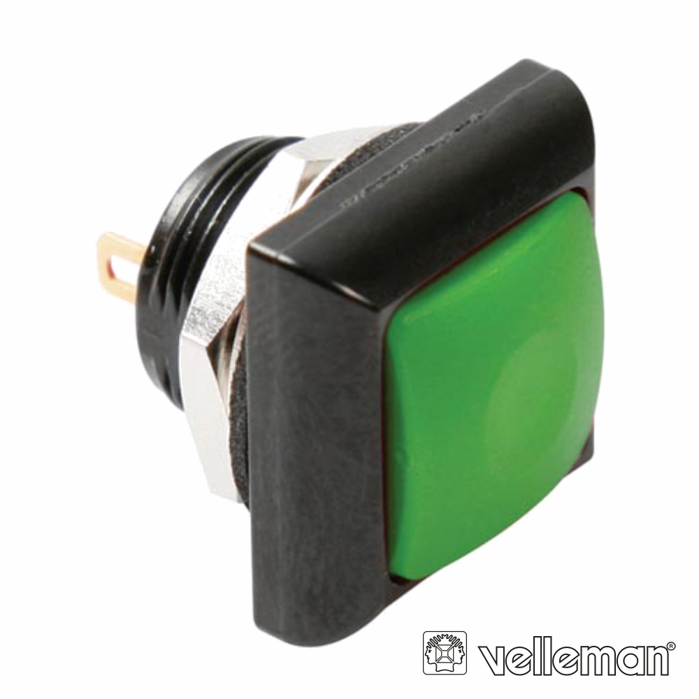 Interruptor Pressão Miniatura 1p Spst Off-(On) Verde - (R1397G)