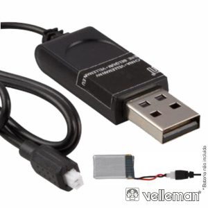 Cabo USB-A P/ Carregar Rcqc1 E Rcqc3 VELLEMAN - (RCQC1/SP4)