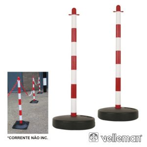 Poste Em Plástico P/ Corrente Segurança 2x VELLEMAN - (SCP90)