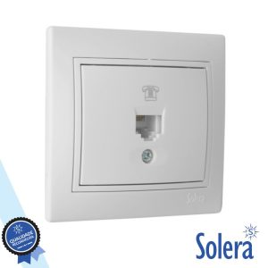 Tomada de Encastrar RJ11 C/ 1 Saída SOLERA - (SLR-ERP84U)