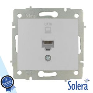 Tomada de Encastrar RJ45 C/ 1 Saída Sem Moldura SOLERA - (SLR-ERP88SM)