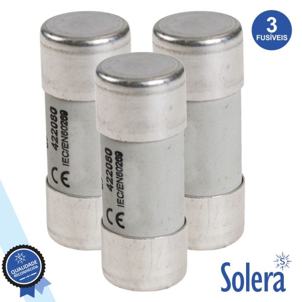 Fusível Cerâmica 22x58 63a 690v 3x SOLERA - (SLR-FC263)