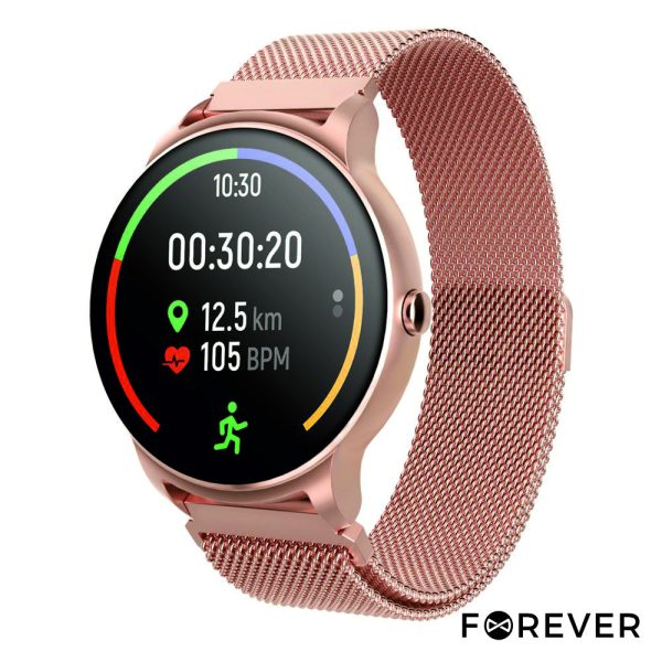 SmartWatch P/ Android iOS Rose Gold FOREVER - (SW-330RG)
