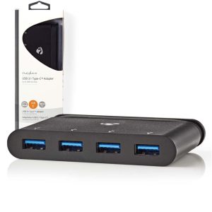 Hub USB-C c/ 4 Portas USB 3.0 - (TCARF200BK)