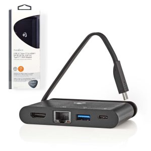 Hub USB-C c/ USB-C / USB 3.0 / RJ45 / HDMI - (TCARF260BK)