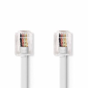 Cabo Telefone RJ11 Branco 10m - (TCGP90200WT100)