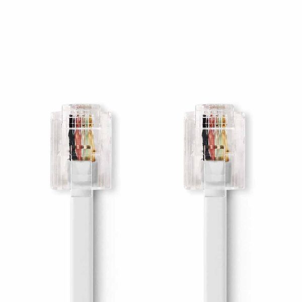 Cabo Telefone RJ11 Branco 10m - (TCGP90200WT100)