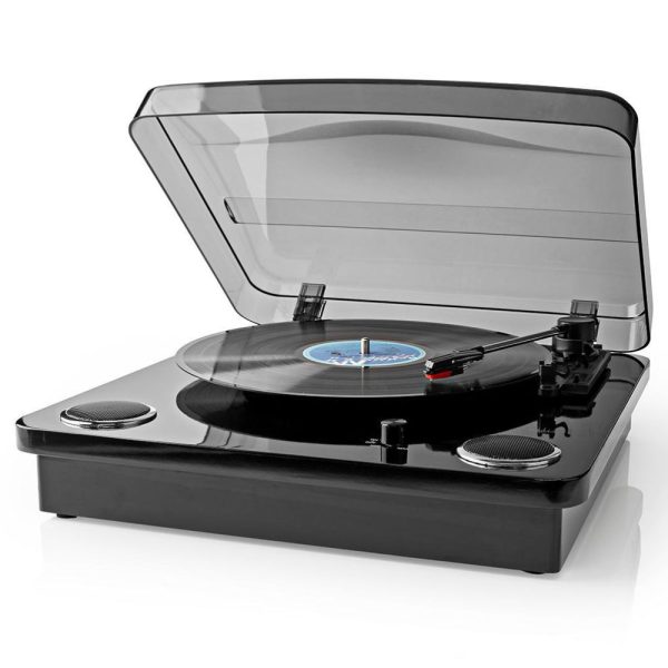 Gira-Discos 33/45/78RPM BT/USB/MP3 6W Preto - (TURN300BK)
