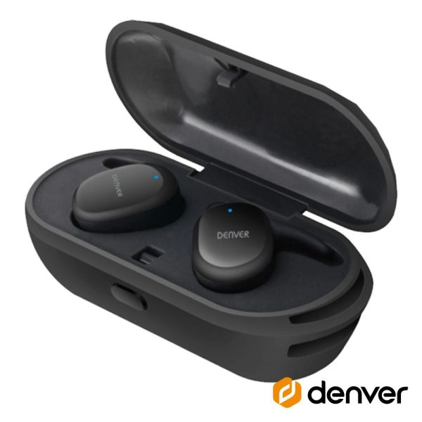 Auriculares Bluetooth V5.0 C/ Mic E Dock Carregamento DENVER - (TWE-53)