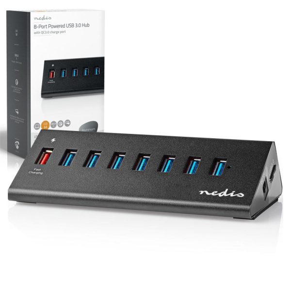 Hub USB 8 Portas USB 3.0 QuickCharge - (UHUBUP3810BK)