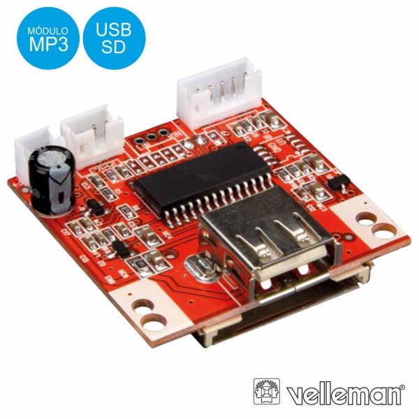 Kit Módulo Mp3 C/ USB E SD VELLEMAN - (VM202N)