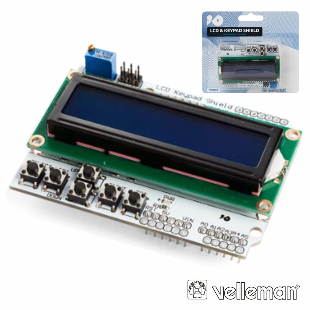 Módulo Lcd E Teclado P/ Arduino VELLEMAN - (VMA203)
