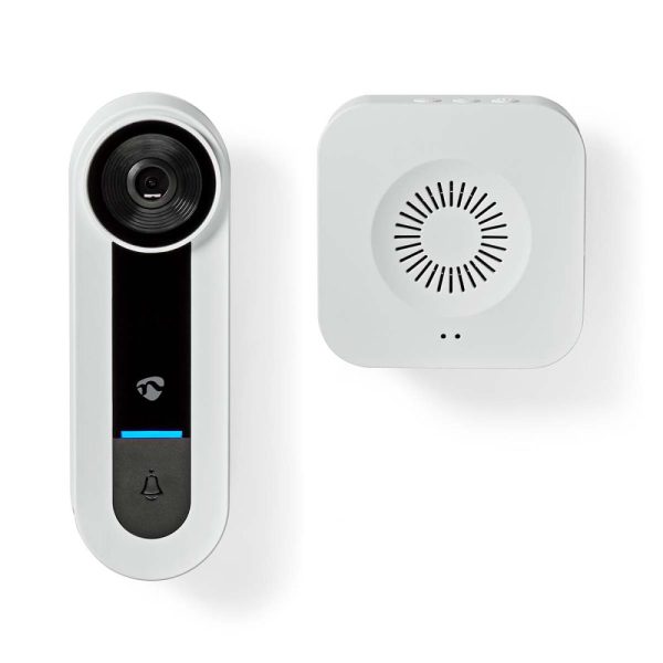 Vídeo Porteiro 1536p HD C/ WiFi / APP IP65 NEDIS - (WIFICDP40CWT)