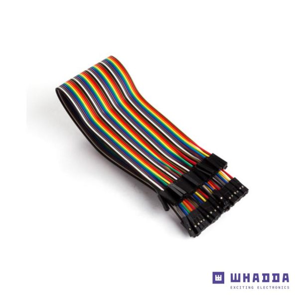 Conjunto 40 cabos de ligação Jumper Fêmea /Fêmea 30cm WHADDA - (WPA415)