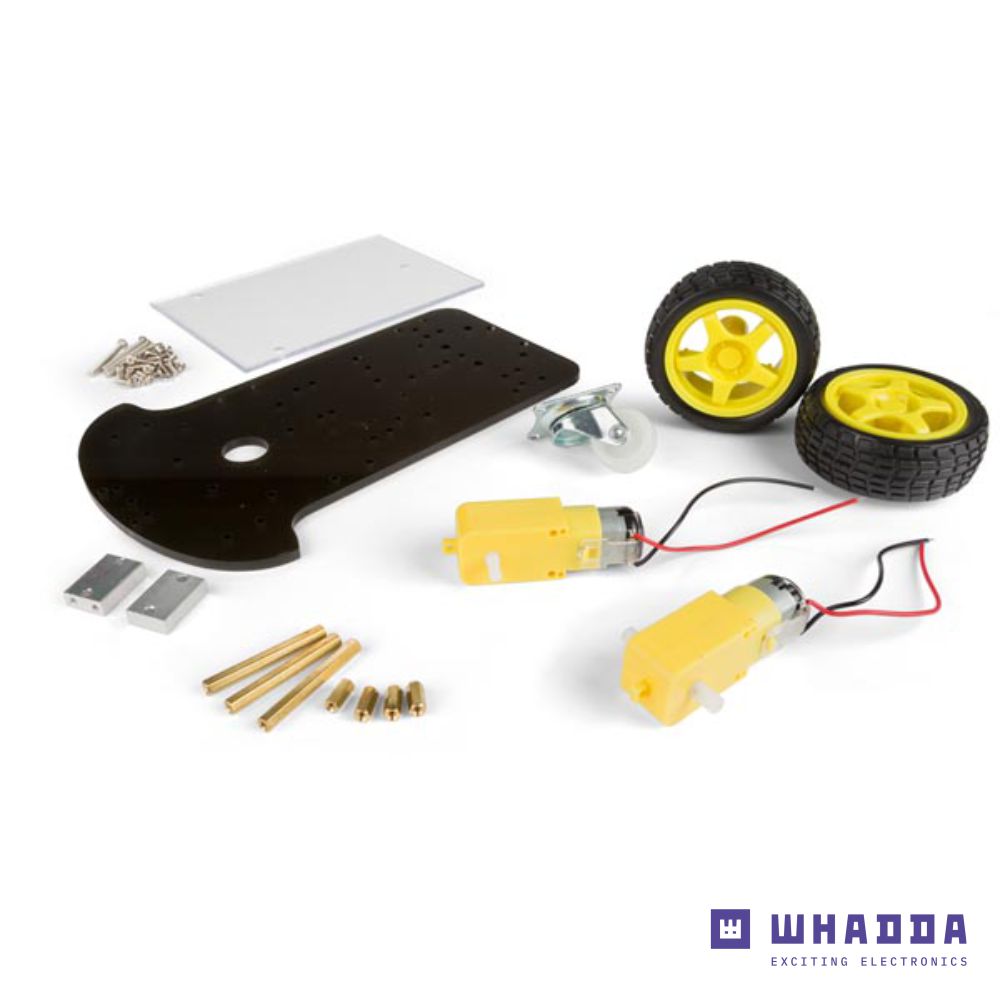 Kit de Robótica Com Motor Chassi E 2 Rodas WHADDA - (WPK500)
