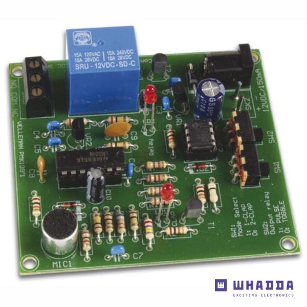 Mini Kit de Montagem Interruptor "Clap" ON/OFF WHADDA - (WSHA139)