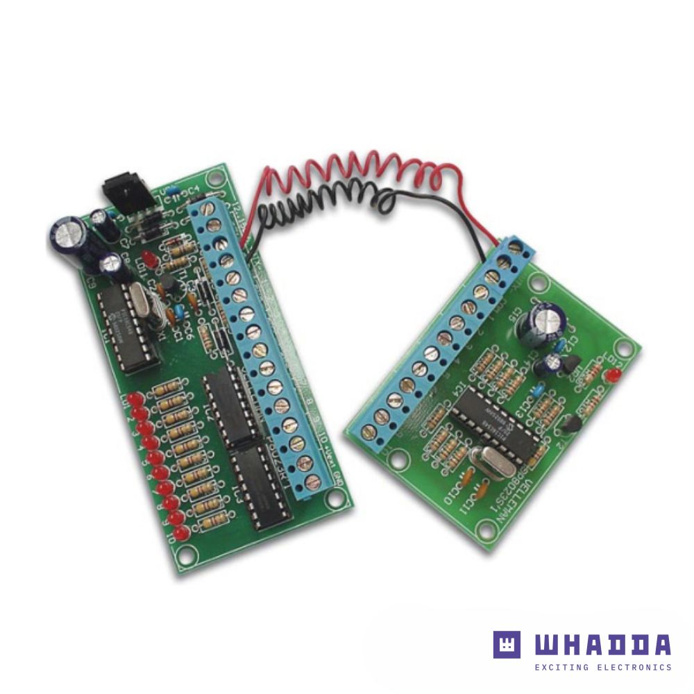 Kit Comando à Distancia C/ 2 Fios e 10 Canais WHADDA - (WSRC8023)