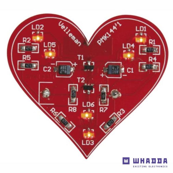 Kit Coração Intermitente SMD WHADDA - (WSSA144)