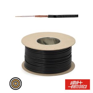 Cabo Eletronica 1 Condutor + Malha 1x0.22 °3.20 Preto - (WTR112)