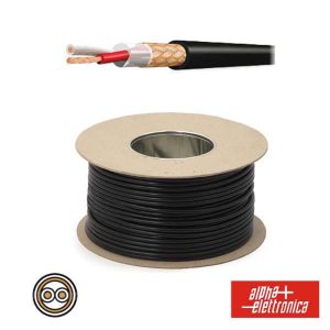 Cabo Eletronica 2 Condutores + Malha 2x1.00 °6.5 Preto - (WTR126)