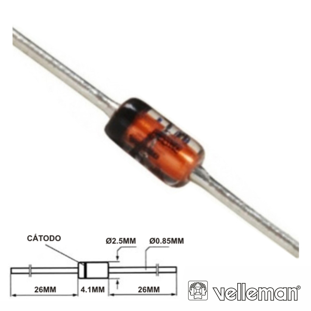 Diodo Zener 5.6v 1.3W - (ZB5V6)