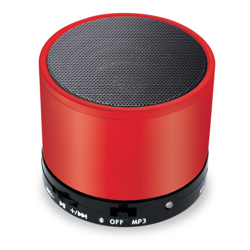 Coluna Bluetooth 3W BAT Vermelho - (COLBT03)