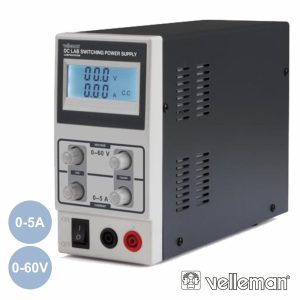 Fonte De Alimentação Digital 0-60v / 0-5A VELLEMAN - (LABPS6005SM)