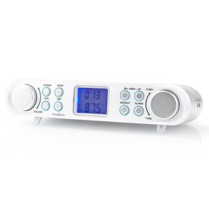 Rádio Portátil Digital FM C/ Relógio Despertador - (RDFM4000WT)
