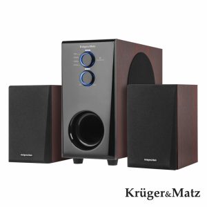 Sistema Som Spirit 2.1 AUX/RCA/Bluetooth 85W KRUGER MATZ - (KM0539)