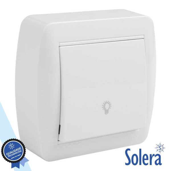 Interruptor Pulsador Parede 10a 250v P/ Luz SOLERA - (SLR-MUR04U)
