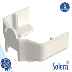 Conjunto 5 Tampas P/ Calha Técnica Pvc SOLERA - (SLR-TA-8000)