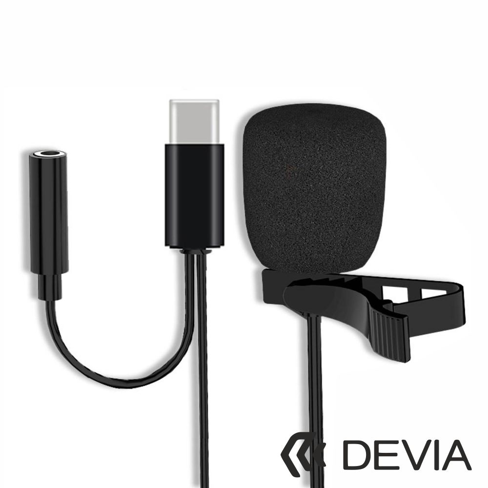 Microfone Lapela P/ Smartphone USB-C DEVIA - (EM604)