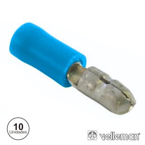Terminal Faston Macho Isolado 4.9mm 10X Azul - (FBMB)