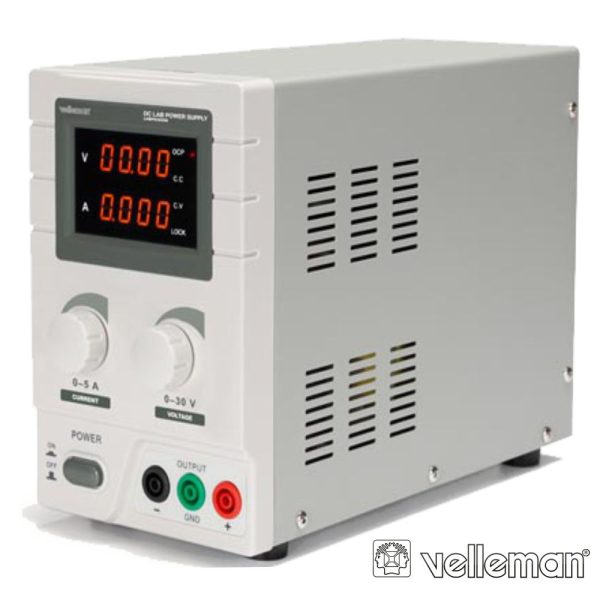Fonte De Alimentação Digital 0-30V / 0-5A VELLEMAN - (LABPS3005N)