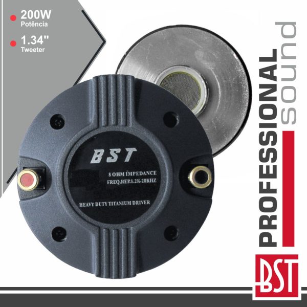 Tweeter 1.34" / 34mm 200Wmáx 8 Ohm BST - (TW34)