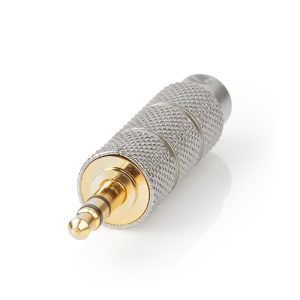 Ficha Adaptadora 3.5mm Macho ST / 6.35mm Fêmea ST - (CATB22935GD)