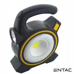 Luz LED+COB 1W 80lm C/ Painel Solar ENTAC - (EWL-1W-SOL-R)