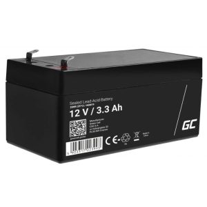 Bateria Chumbo Gel AGM 12V 3.3A GREEN CELL - (AGM19)