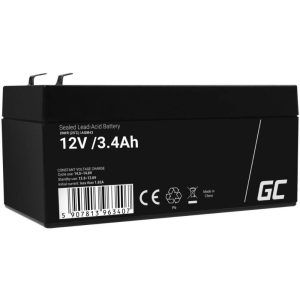 Bateria Chumbo Gel AGM 12V 3.4A GREEN CELL - (AGM43)