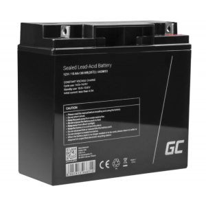 Bateria Chumbo Gel AGM 12V 15A GREEN CELL - (AGM53)